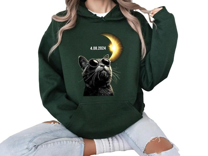 Total Solar Eclipse 2024 April 8th 2024 Celestial Astronomy Astronomy Lovers Long Sleeve Shirt Her Womenswear Tops T-Shirts, Hoodie, Sweatshirt - T-Shirt, Sweatshirt, Hoodie