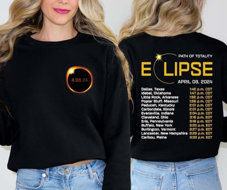 Total Solar Eclipse 2024 April 8th 2024 Eclipse Event 2024 Eclipse Lover America Eclipse T-Shirts, Hoodie, Sweatshirt - T-Shirt, Sweatshirt, Hoodie