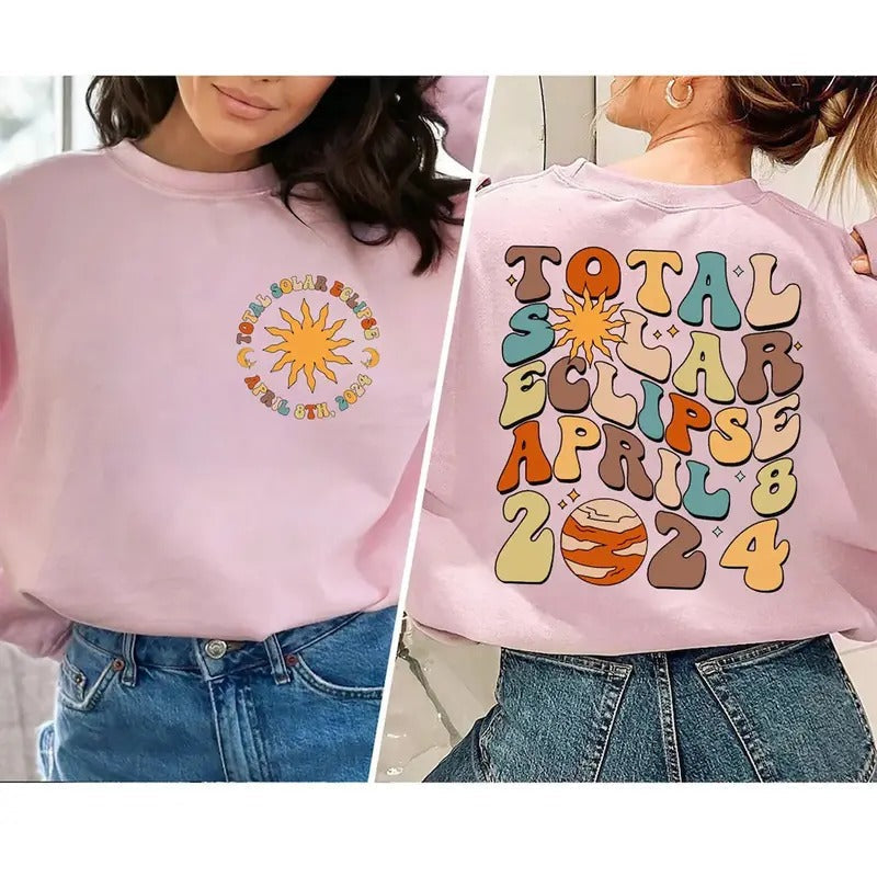 Total Solar Eclipse 2024 Shirt Solar Eclipse 2024 Shirt T-Shirts, Hoodie, Sweatshirt - T-Shirt, Sweatshirt, Hoodie