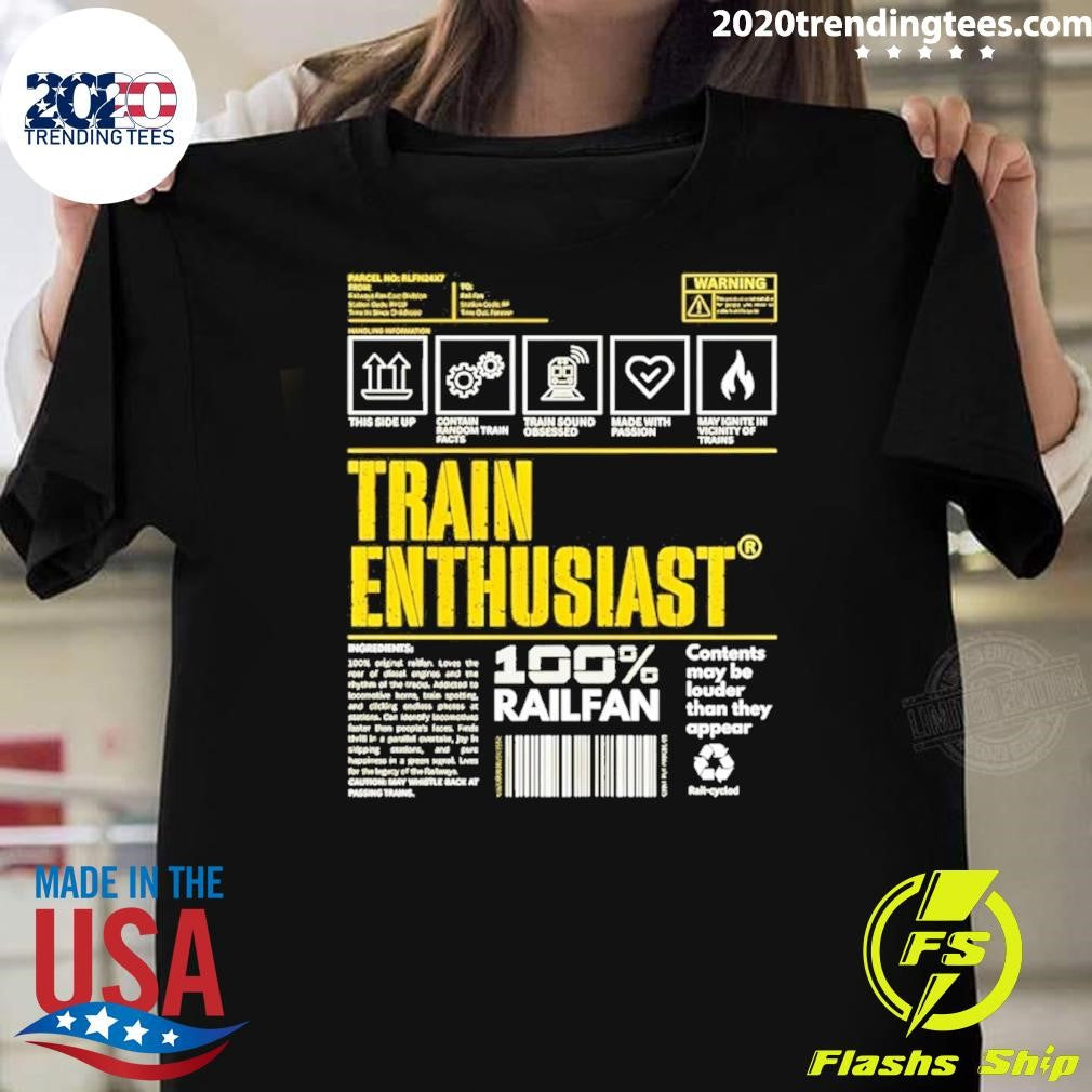 Train Enthusiast 100 Railfan Contents May Be Louder Than They Appear Shirt Unisex T-shirt, Sweatshirt, Hoodie, Long Sleeve Tee - T-Shirt, Sweatshirt, Hoodie