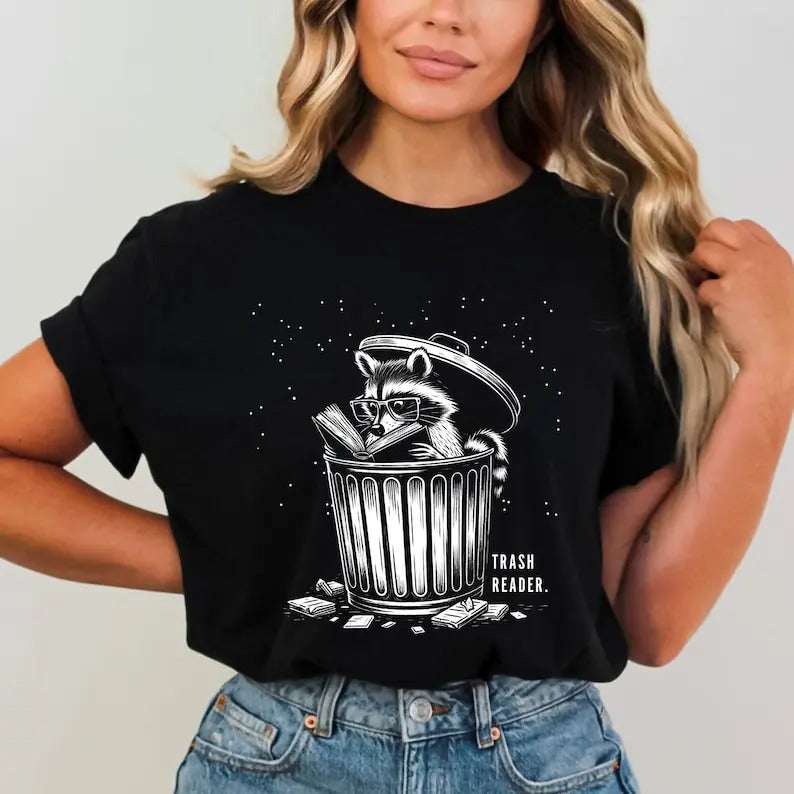 Trash Reader Raccoon Book Quote Shirt Dark Romance Novel Fan T-Shirts, Hoodie, Sweatshirt - T-Shirt, Sweatshirt, Hoodie