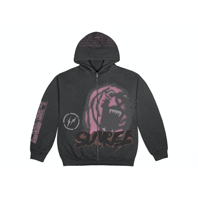 Travis Scott Cactus Jack Fragment Sunrise Zip Up CJFR HZ08 Size S XXL T-Shirts, Hoodie, Sweatshirt - T-Shirt, Sweatshirt, Hoodie