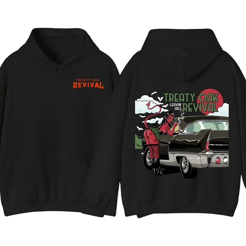 Treaty Oak Revival Devil Girl Classic Car Concert Country Music Tops Southern Rock Concert 2024 Shirt Fan T-Shirts, Hoodie, Sweatshirt - T-Shirt, Sweatshirt, Hoodie