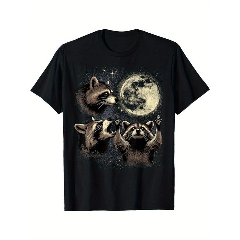 Tree Raccoon Moon Shirt Raccoon Moon Panda Made USA T-Shirts, Hoodie, Sweatshirt - T-Shirt, Sweatshirt, Hoodie