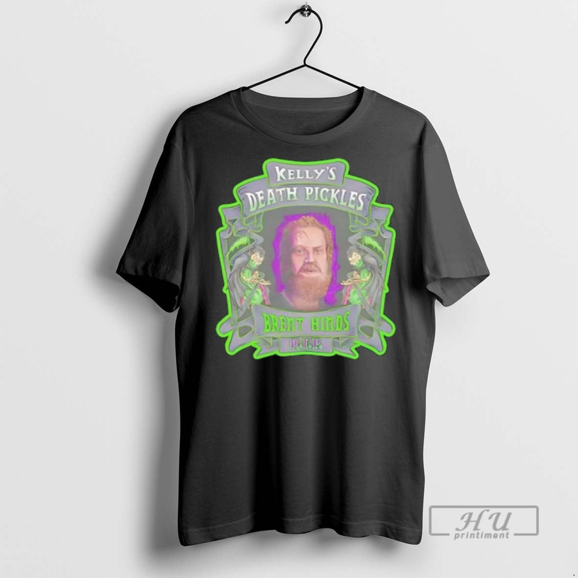 Trending Brent Hinds In Memory Kellys Death Pickles T Shirt Unisex T-shirt, Sweatshirt, Hoodie, Long Sleeve Tee - T-Shirt, Sweatshirt, Hoodie