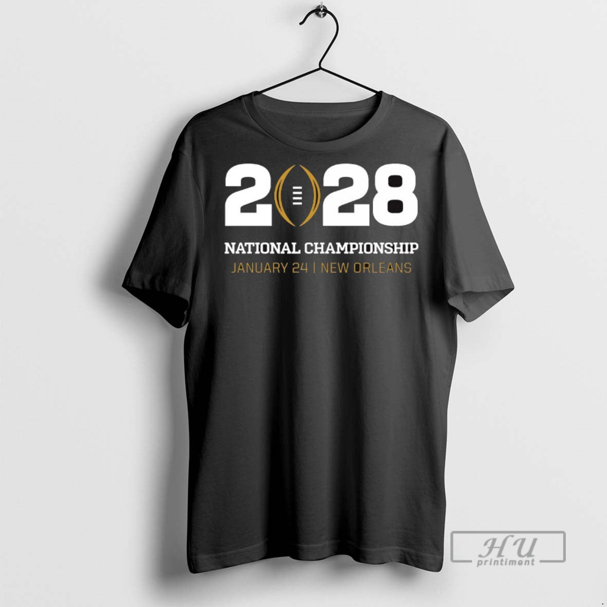 Trending College Football Playoff National Championship January 24 2028 New Orleans Logo T Shirt - T-Shirt, Sweatshirt, Hoodie