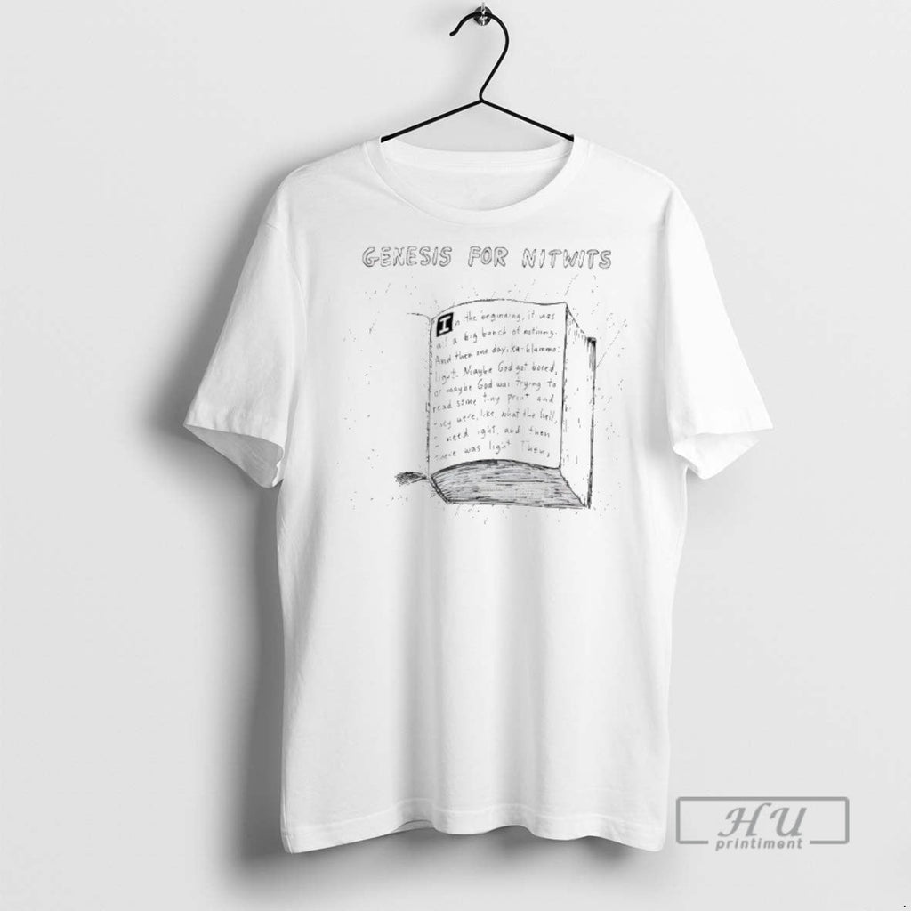 Trending Genesis For Nitwits Books Page T Shirt Unisex T-shirt, Sweatshirt, Hoodie, Long Sleeve Tee - T-Shirt, Sweatshirt, Hoodie