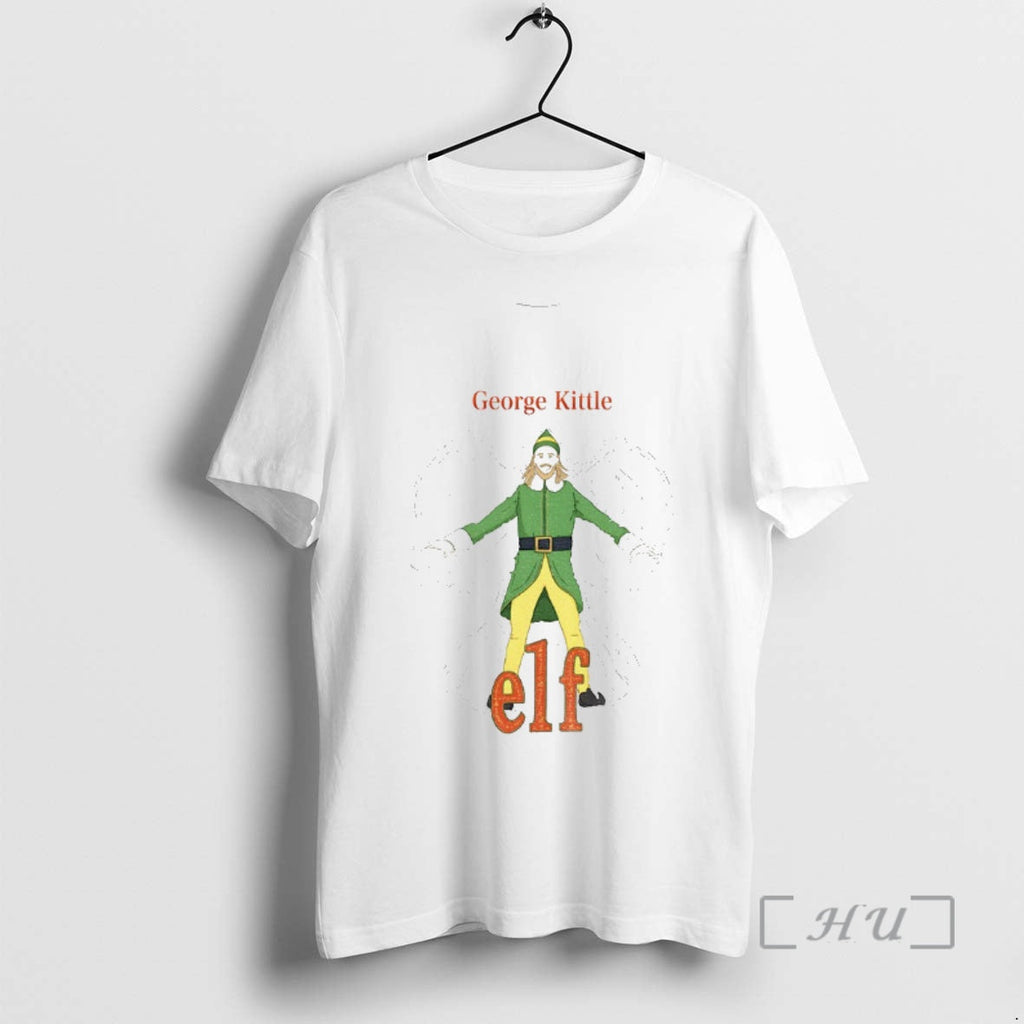 Trending George Kittle Buddy Elf Merry T-Shirts, Hoodie, Sweatshirt - T-Shirt, Sweatshirt, Hoodie