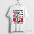 Trending Grinch Santa My Attitude Changes 5 Seconds Flat Sweetheart Bitch T-Shirts, Hoodie, Sweatshirt - T-Shirt, Sweatshirt, Hoodie