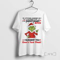 Trending Grinch My Attitude Changes 5 Sweetheart 5 Seconds Flat T-Shirts, Hoodie, Sweatshirt - T-Shirt, Sweatshirt, Hoodie
