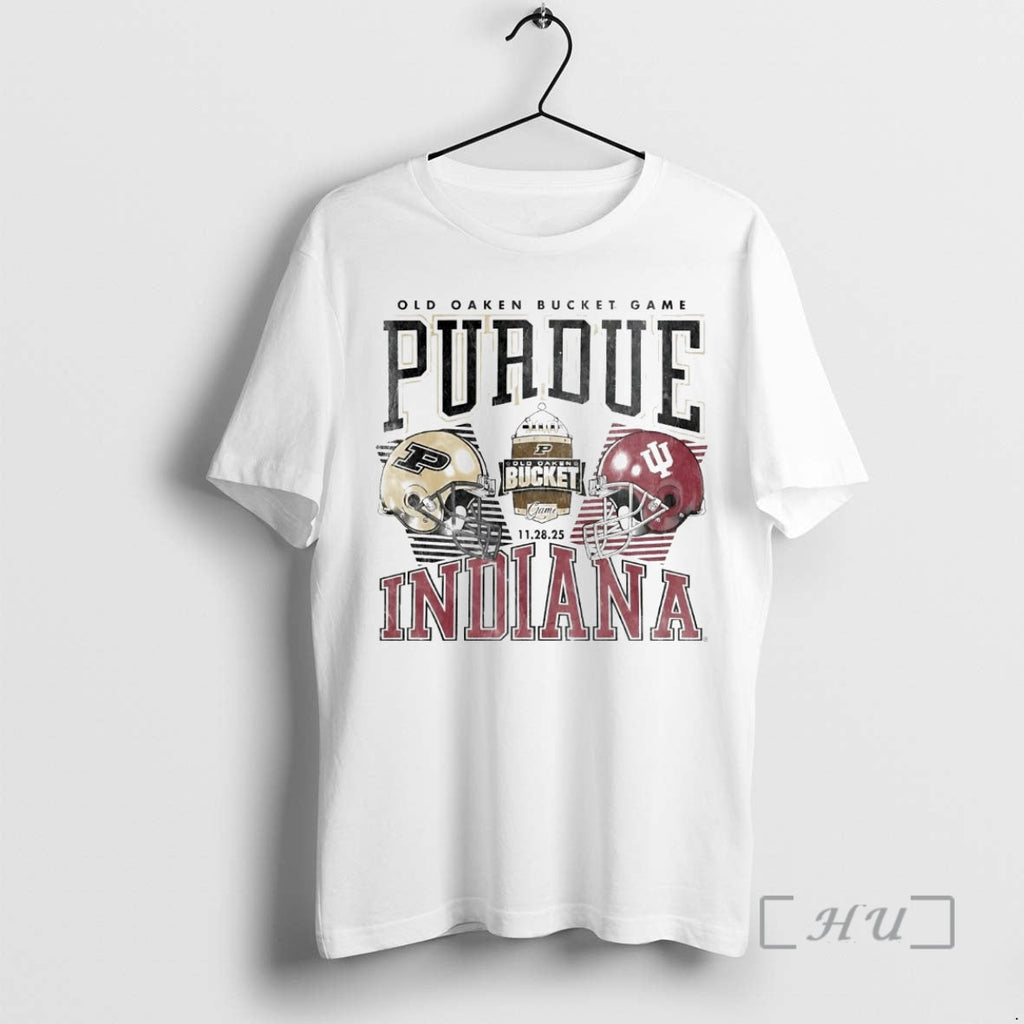 Trending Indiana Vs Purdue 2025 Old Oaken Bucket Helmet Matchup T-Shirts, Hoodie, Sweatshirt - T-Shirt, Sweatshirt, Hoodie