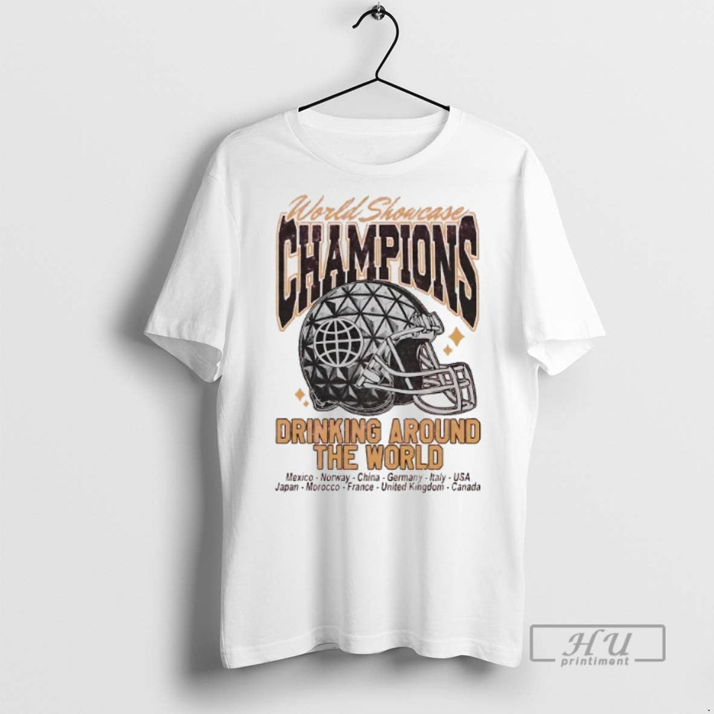 Trending Kc Variant World Showcase Champions Drinking Around The World T Shirt Unisex T-shirt, Sweatshirt, Hoodie, Long Sleeve Tee - T-Shirt, Sweatshirt, Hoodie