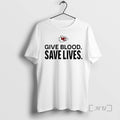 Trending Kansas City Chiefs Give Blood Save Lives Logo T-Shirts, Hoodie, Sweatshirt - T-Shirt, Sweatshirt, Hoodie