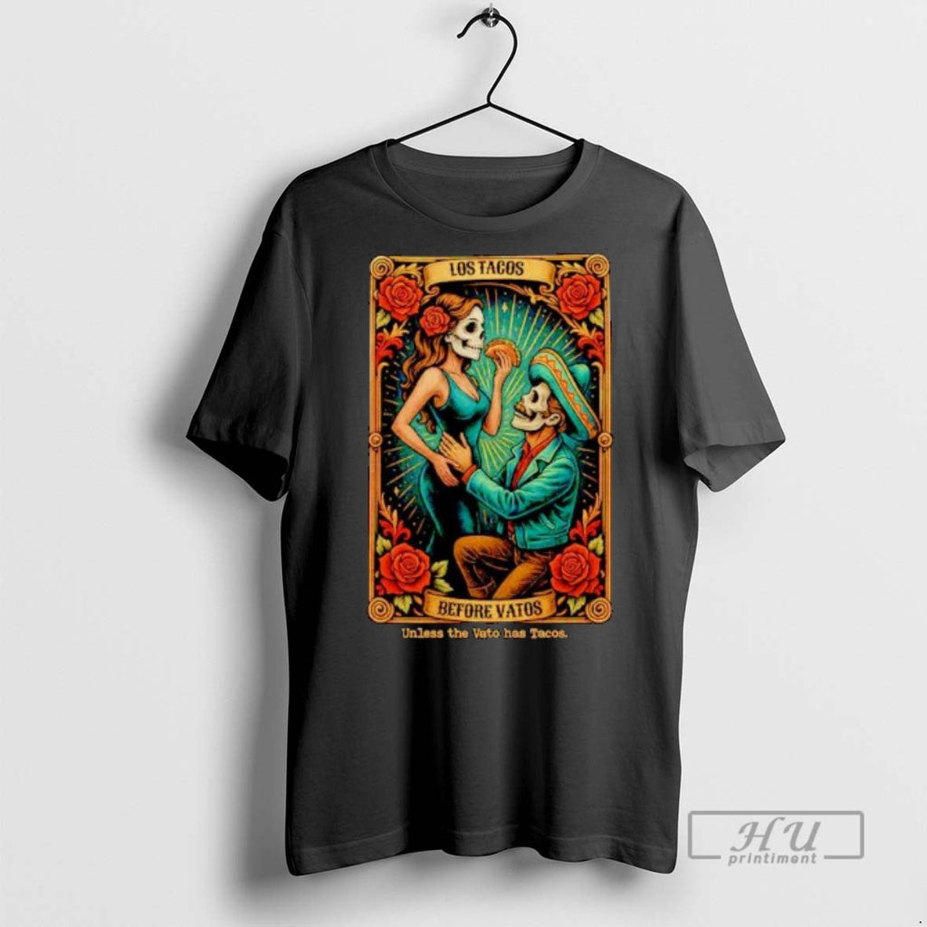 Trending Los Tacos Before Vatos Tarot Card Ornaments T Shirt Unisex T-shirt, Sweatshirt, Hoodie, Long Sleeve Tee - T-Shirt, Sweatshirt, Hoodie