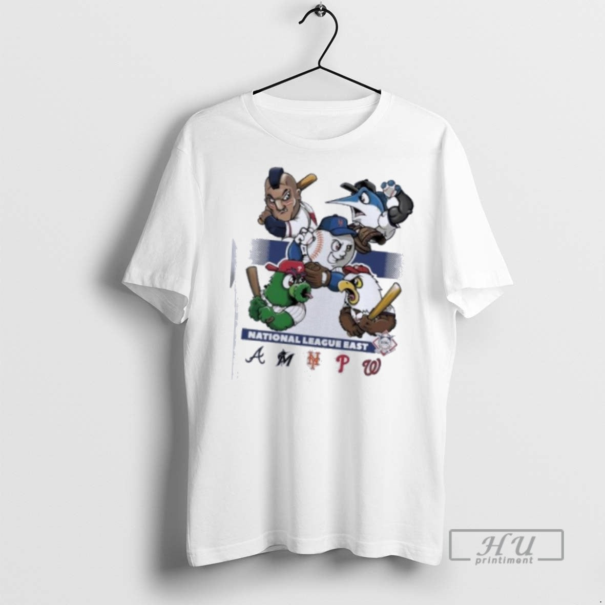 Trending National League East 2025 Mlb Postseason Mascot T Shirt Unisex T-shirt, Sweatshirt, Hoodie, Long Sleeve Tee - T-Shirt, Sweatshirt, Hoodie