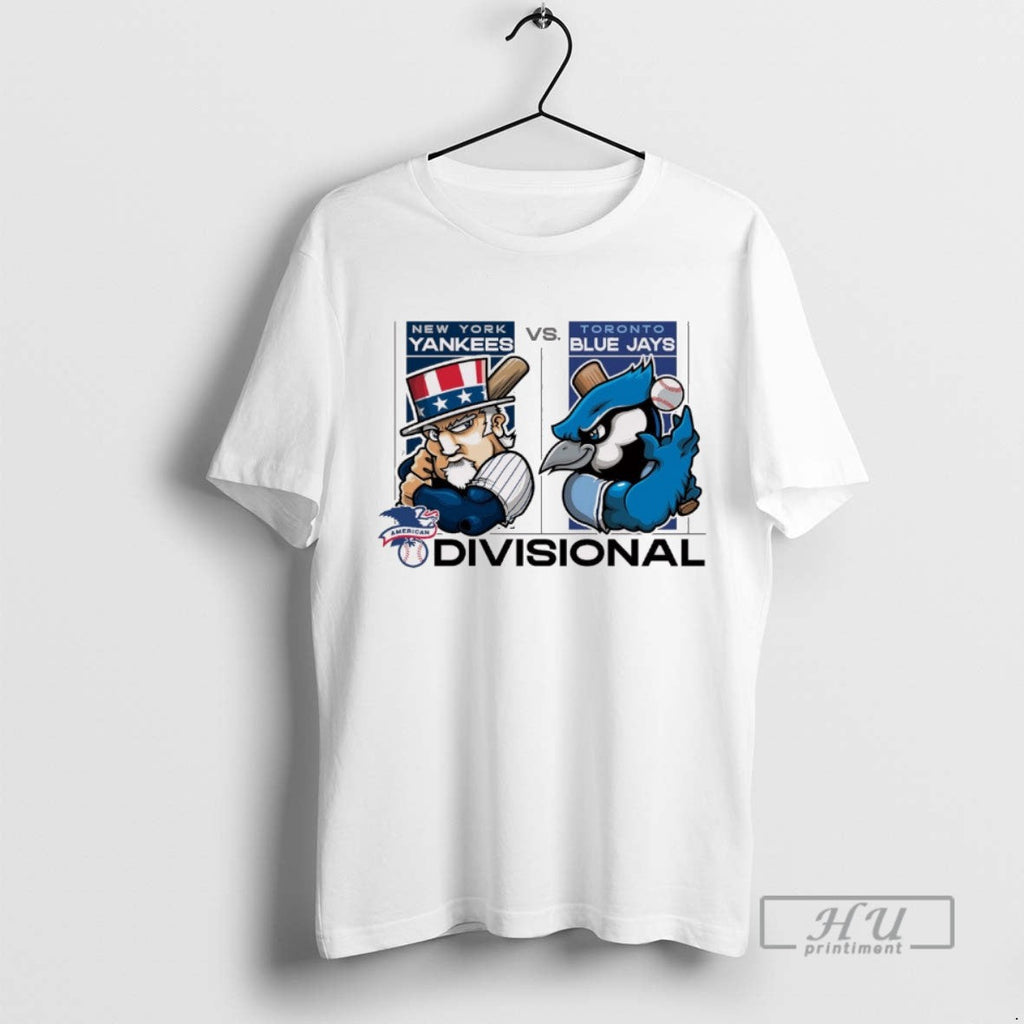 Trending New York Yankees Vs Toronto Blue Jays 2025 Mlb American League Divisional Round Mascots - T-Shirt, Sweatshirt, Hoodie