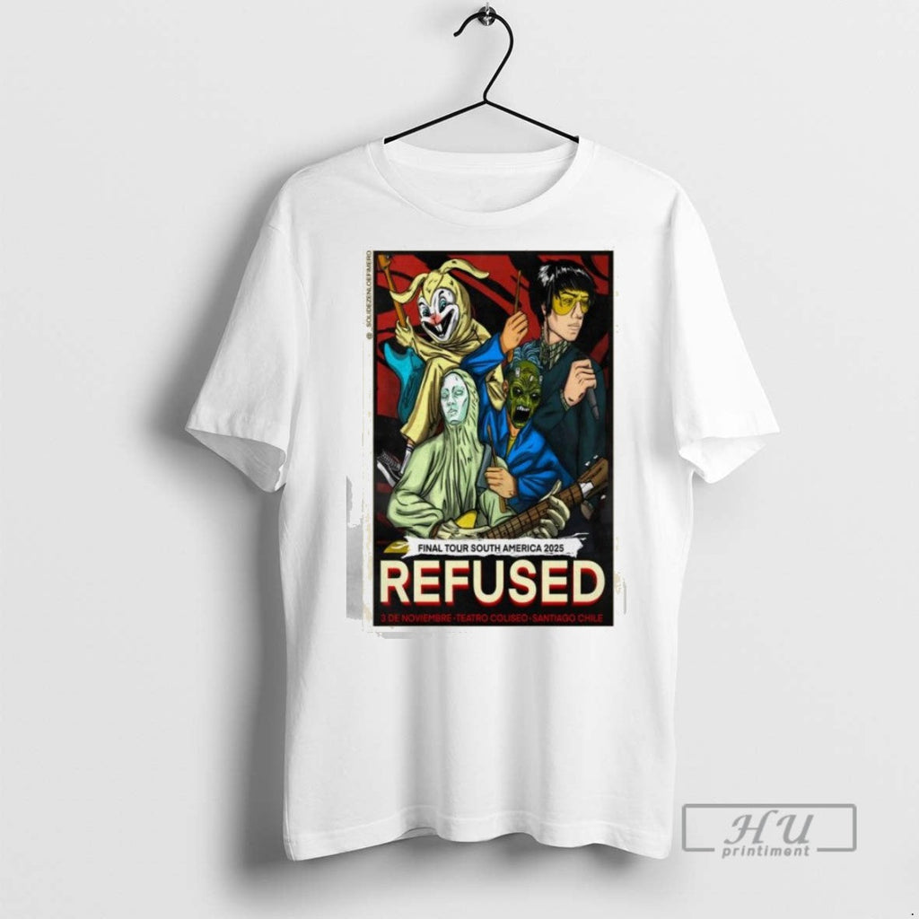 Trending Refused Teatro Coliseo In Santiago Chile November 3 2025 T Shirt Unisex T-shirt, Sweatshirt, Hoodie, Long Sleeve Tee - T-Shirt, Sweatshirt, Hoodie