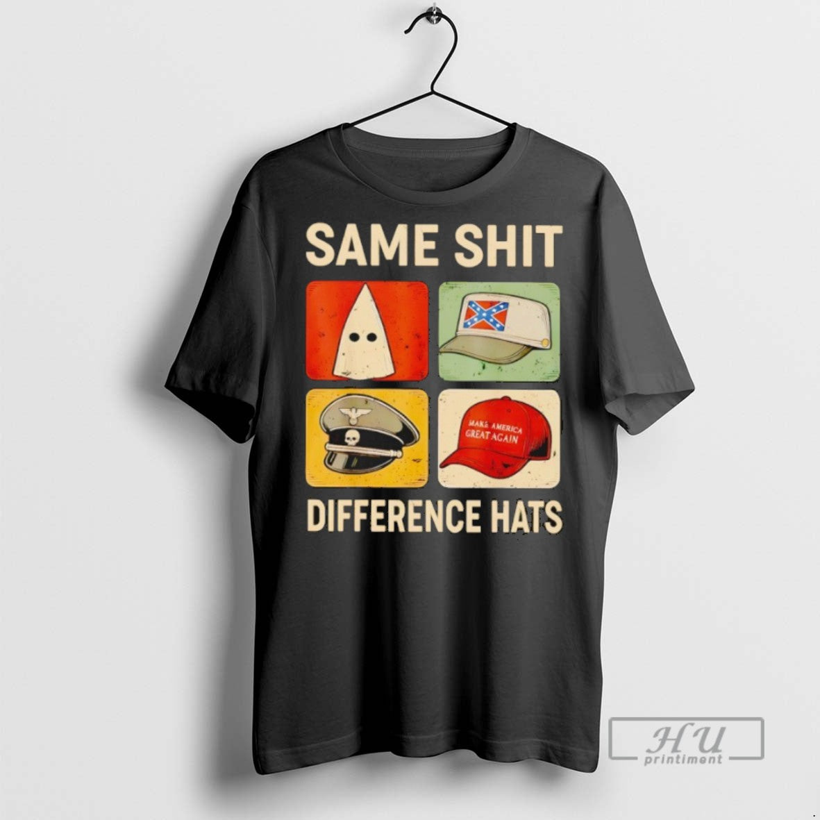 Trending Same Shit Difference Hats Maga Hat Vintage T Shirt Unisex T-shirt, Sweatshirt, Hoodie, Long Sleeve Tee - T-Shirt, Sweatshirt, Hoodie