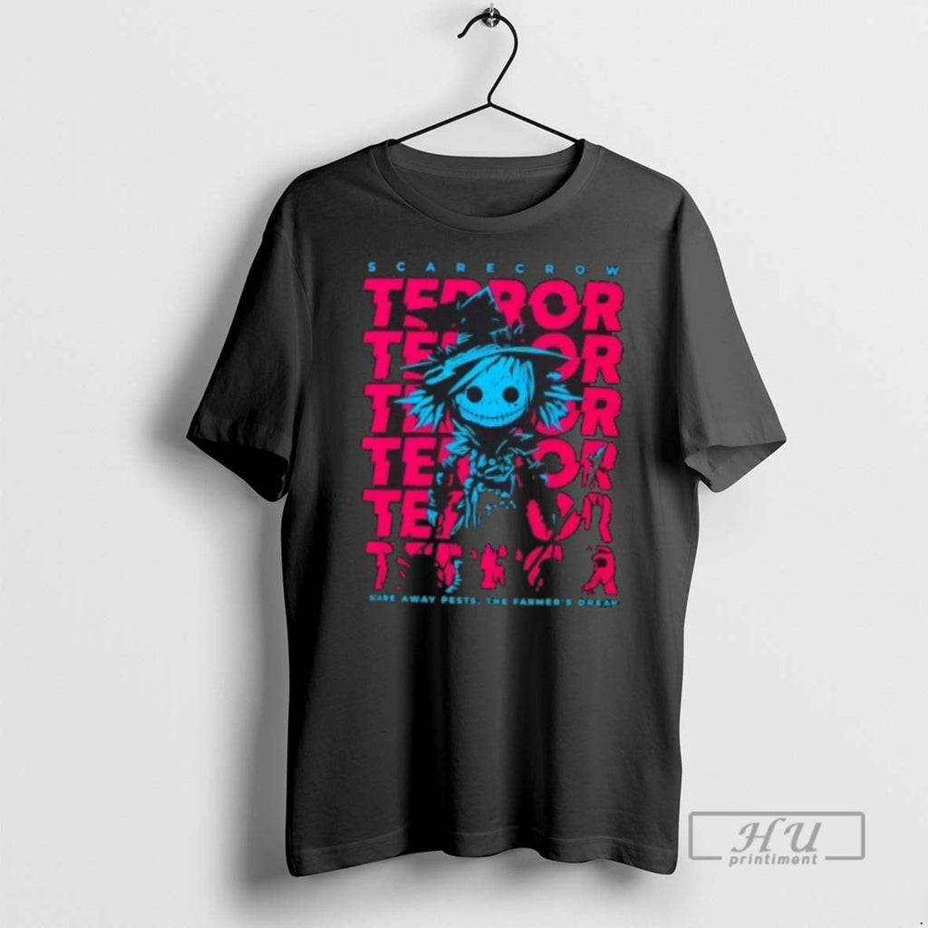 Trending Scarecrow Terror Halloween T Shirt Unisex T-shirt, Sweatshirt, Hoodie, Long Sleeve Tee - T-Shirt, Sweatshirt, Hoodie