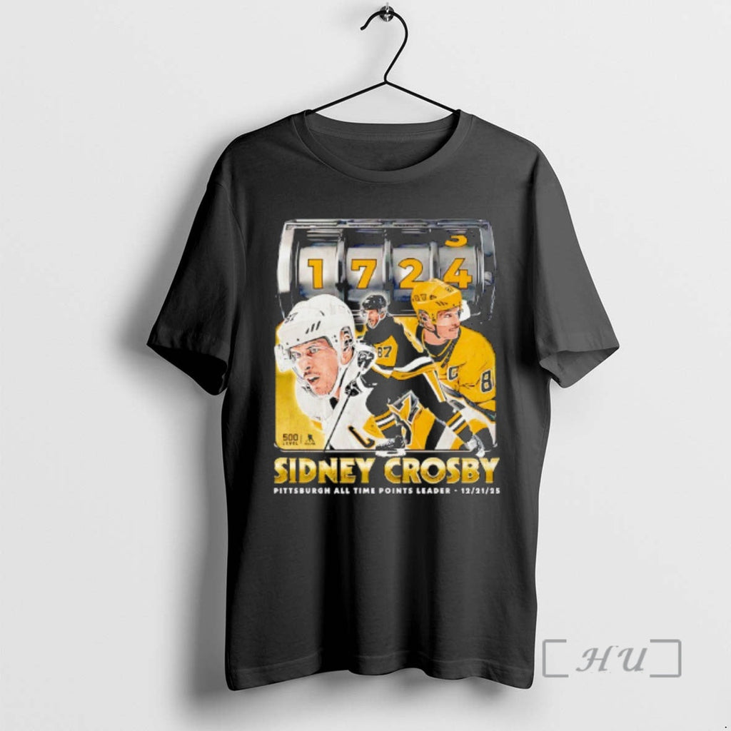 Trending Sidney Crosby 87 Pittsburgh Penguins All Time Points Leader 1724 T-Shirts, Hoodie, Sweatshirt - T-Shirt, Sweatshirt, Hoodie