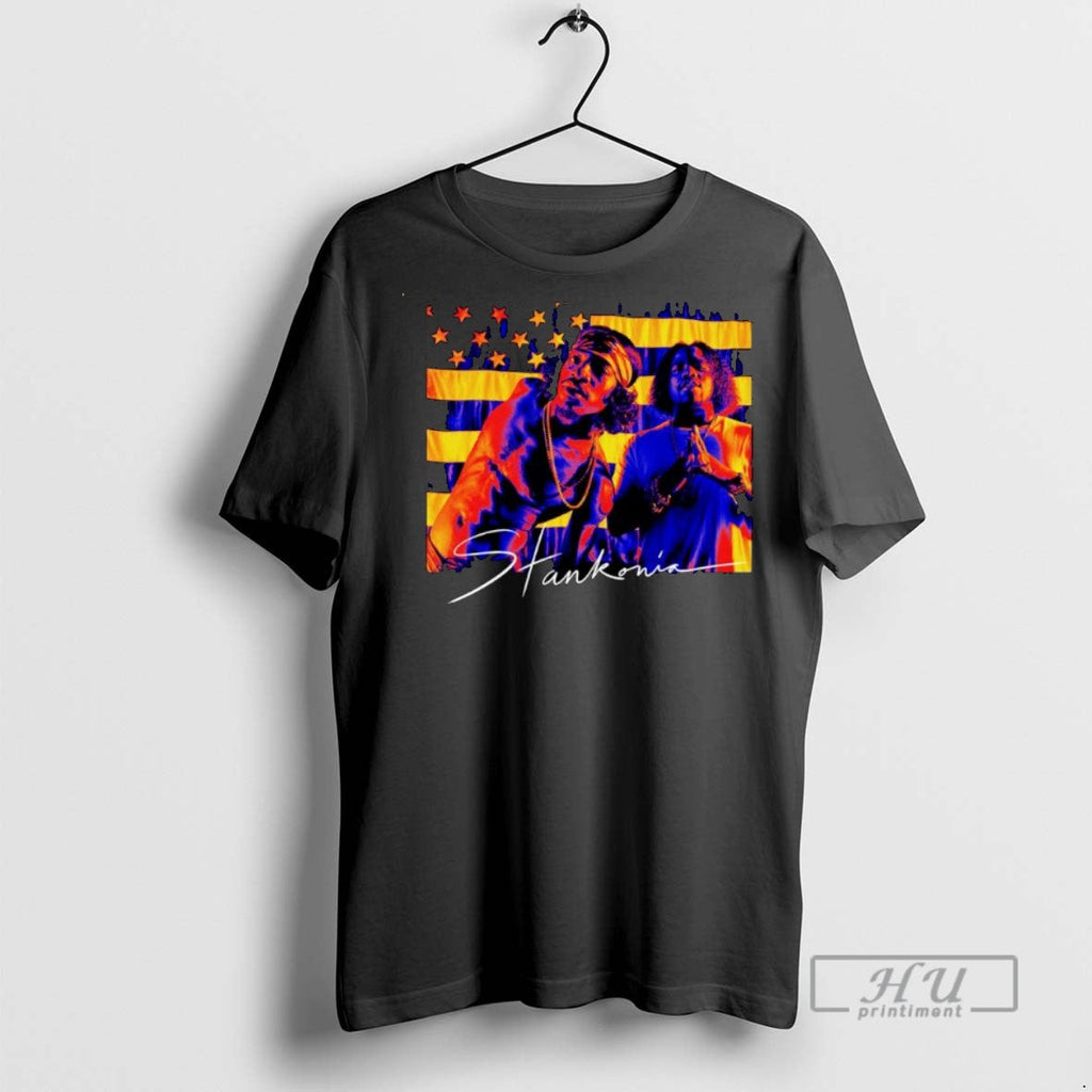 Trending Stankonia Color Photo Usa Flag Ornaments T Shirt Unisex T-shirt, Sweatshirt, Hoodie, Long Sleeve Tee - T-Shirt, Sweatshirt, Hoodie