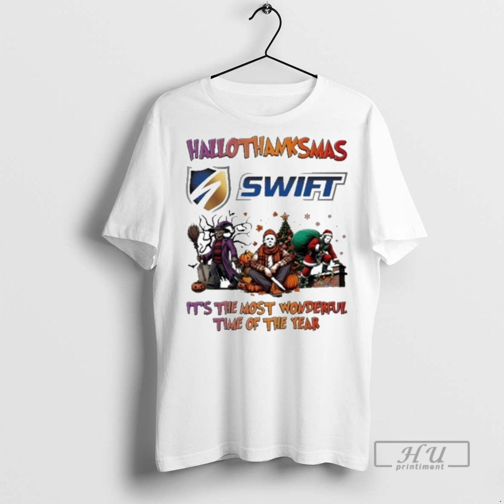 Trending Swift Transportation Horror Film Hallothanksmas Its The Most Wonderful Time Of The Year - T-Shirt, Sweatshirt, Hoodie