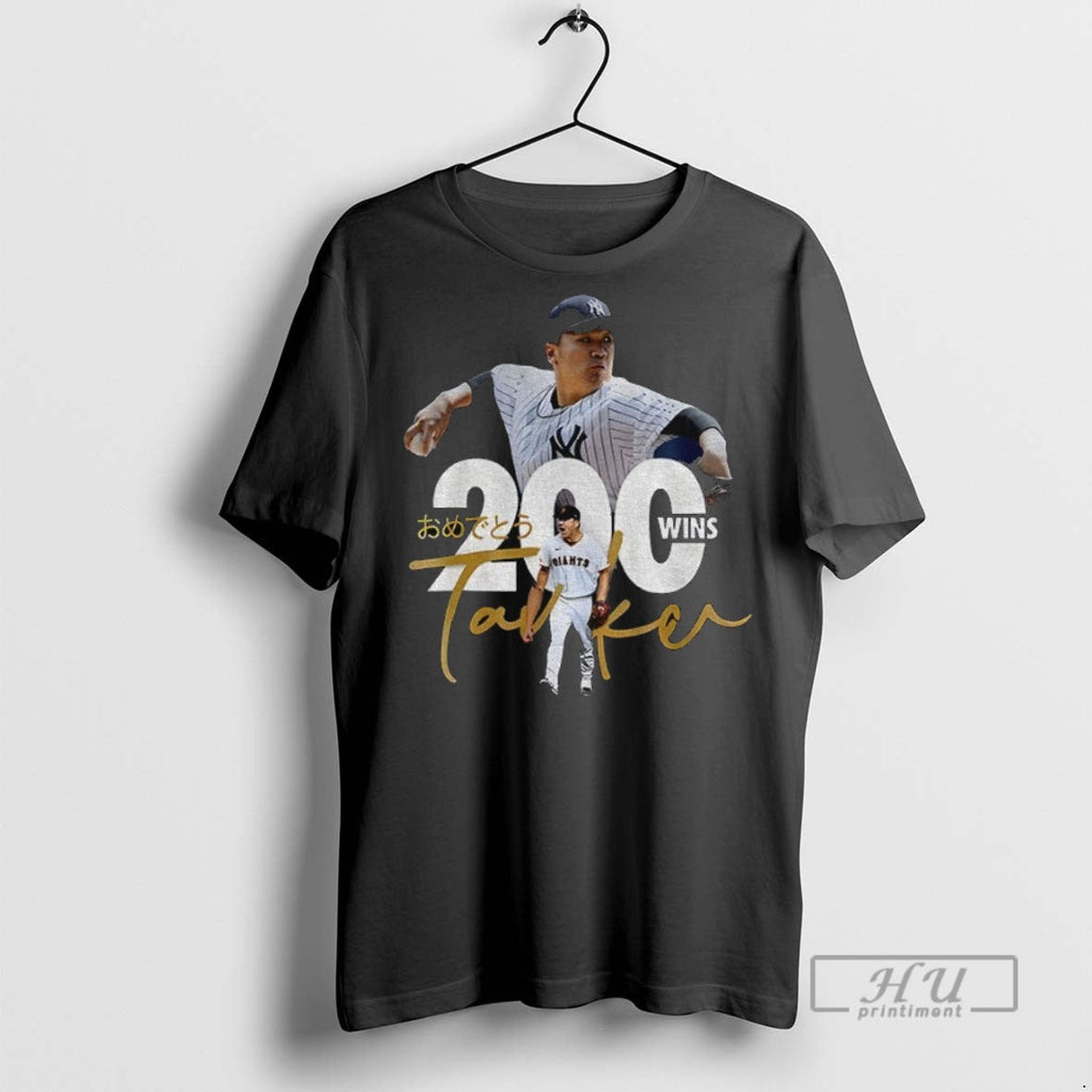 Trending Tanaka Masahiro New York Yankees Baseball 200 Wins Japan Graphic T Shirt Unisex T-shirt, Sweatshirt, Hoodie, Long Sleeve Tee - T-Shirt, Sweatshirt, Hoodie