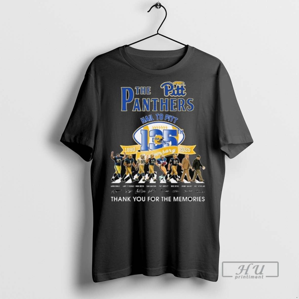 Trending The Panthers Hail To Pitt 1890 2025 135th Anniversary Thank You For The Memories Unisex T-shirt, Sweatshirt, Hoodie, Long Sleeve Tee - T-Shirt, Sweatshirt, Hoodie