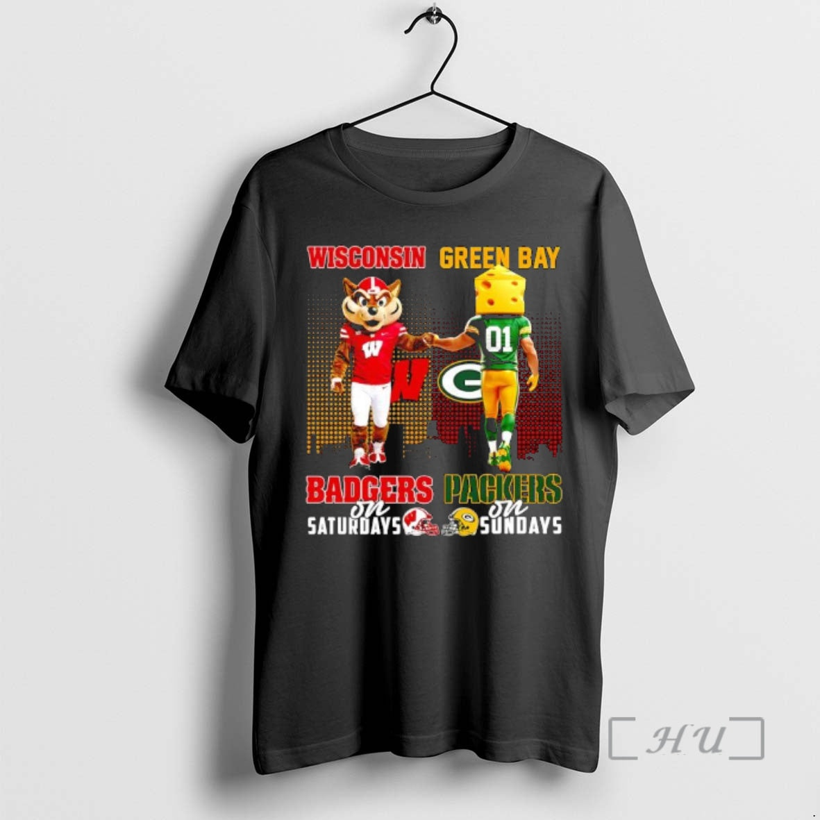 Trending Wisconsin Badgers Saturdays Green Bay Packers Sundays Mascots College T-Shirts, Hoodie, Sweatshirt - T-Shirt, Sweatshirt, Hoodie