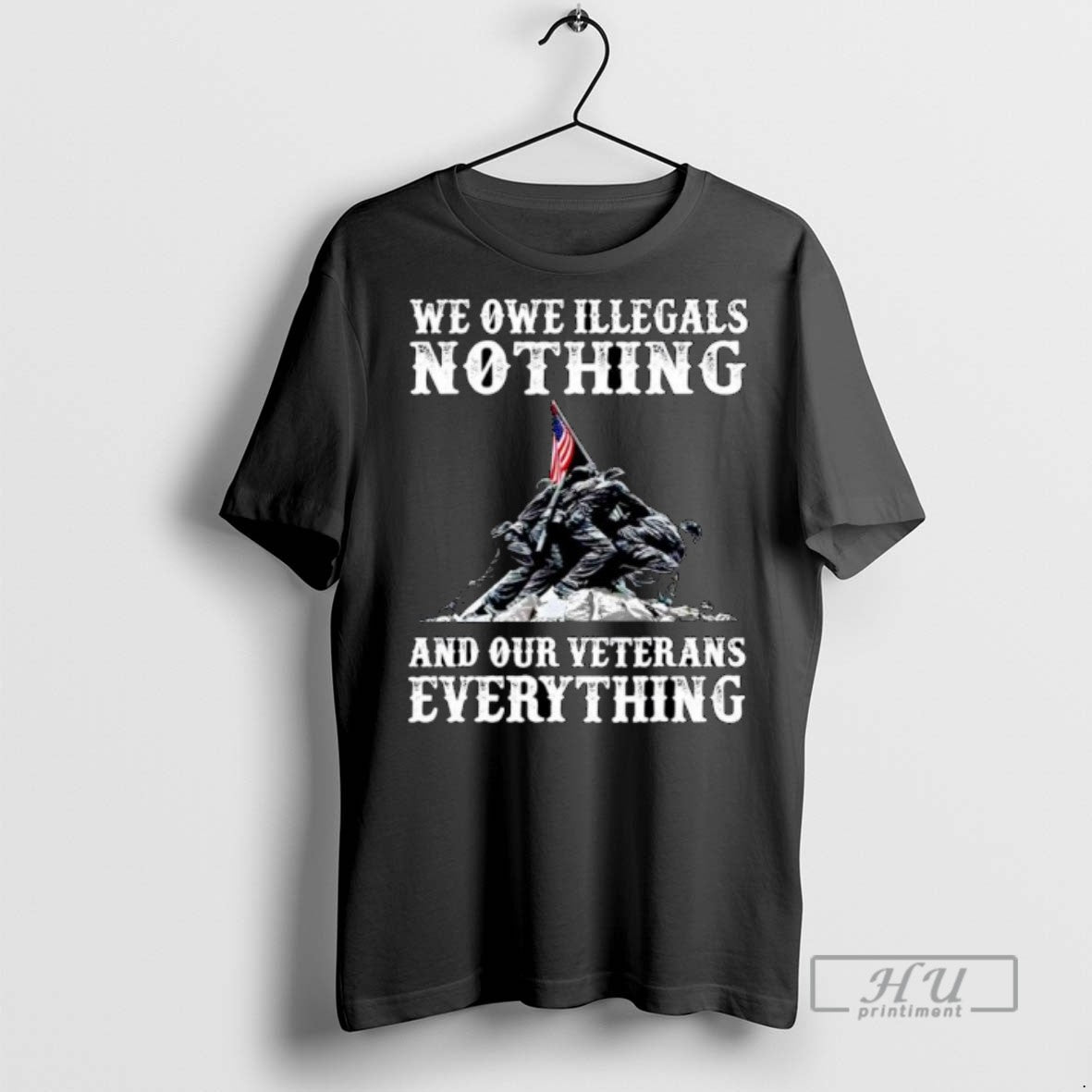 Trending We Owe Illegals Nothing And Our Veterans Everything Ornaments T Shirt Unisex T-shirt, Sweatshirt, Hoodie, Long Sleeve Tee - T-Shirt, Sweatshirt, Hoodie