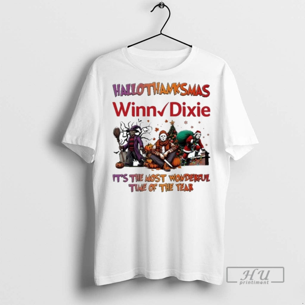 Trending Winn Dixie Horror Film Hallothanksmas Its The Most Wonderful Time Of The Year Unisex T-shirt, Sweatshirt, Hoodie, Long Sleeve Tee - T-Shirt, Sweatshirt, Hoodie