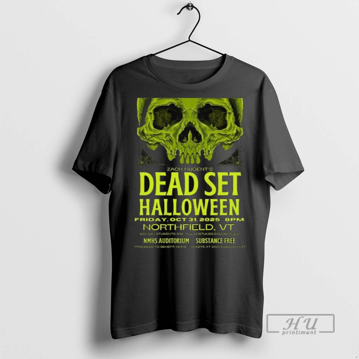 Trending Zach Nugents Dead Set Halloween Show In Northfield Vt On Oct 31 2025 Long Unisex T-shirt, Sweatshirt, Hoodie, Long Sleeve Tee - T-Shirt, Sweatshirt, Hoodie