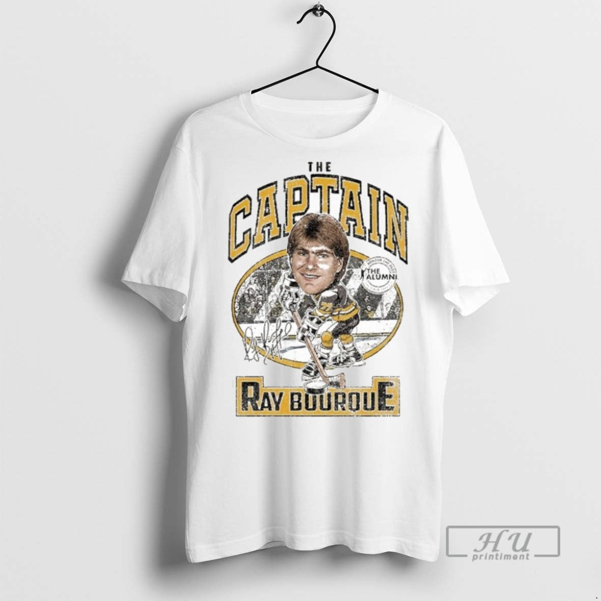 Trending Spittin Chiclets X Nhl Alumni Association Ray Bourque The Captain T Shirt Unisex T-shirt, Sweatshirt, Hoodie, Long Sleeve Tee - T-Shirt, Sweatshirt, Hoodie