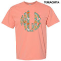 Pumpkin & Bow Monogram Comfort Colors 'NLB' T-Shirts, Hoodie, Sweatshirt - T-Shirt, Sweatshirt, Hoodie