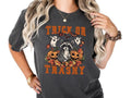 Trick Trashy Raccoon Fall & Halloween Sizing Halloween Short Sleeve Casual Halloween Shirt Womenswear Trash Panda Top T-Shirts, Hoodie, Sweatshirt - T-Shirt, Sweatshirt, Hoodie
