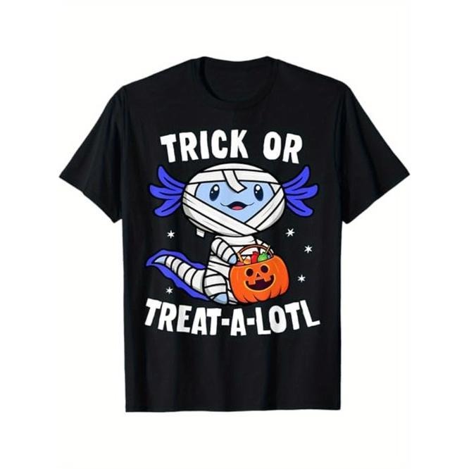 Trick Treat Lotl Axolotl Mummy Halloween Dad Mom Friends Made USA T-Shirts, Hoodie, Sweatshirt - T-Shirt, Sweatshirt, Hoodie