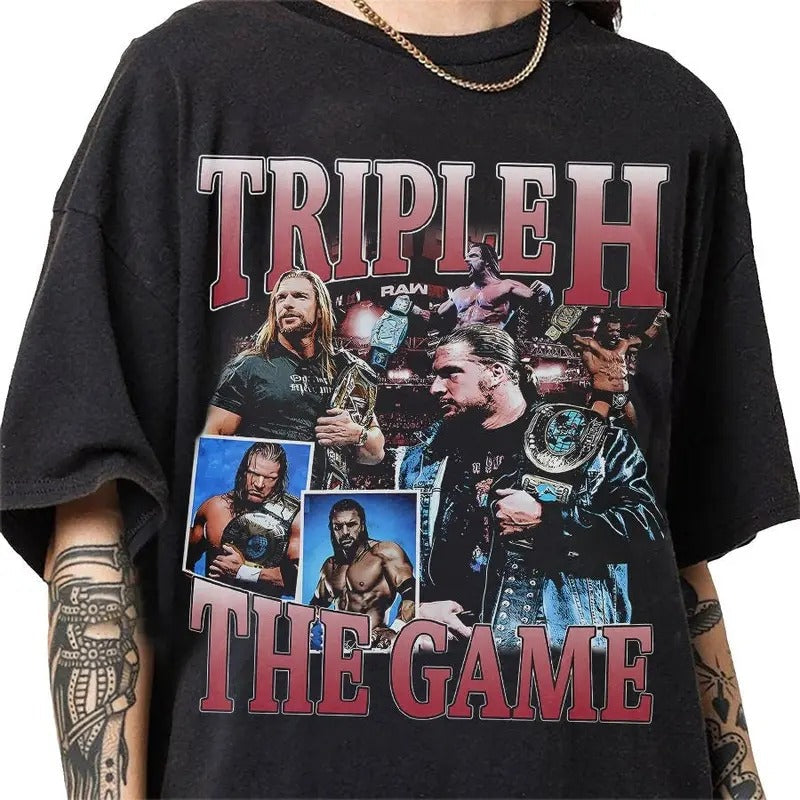 Triple H 90s Vintage Bootleg Classic Retro T-Shirts, Hoodie, Sweatshirt - T-Shirt, Sweatshirt, Hoodie
