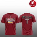Troy Trojans Sun Belt Champions 2025 Two Sided Shirt Unisex T-shirt, Sweatshirt, Hoodie, Long Sleeve Tee - T-Shirt, Sweatshirt, Hoodie