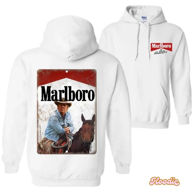 Trum Western Cowboy Marlboro Trum President 2024 All Size Full Color Him Her T-Shirts, Hoodie, Sweatshirt - T-Shirt, Sweatshirt, Hoodie