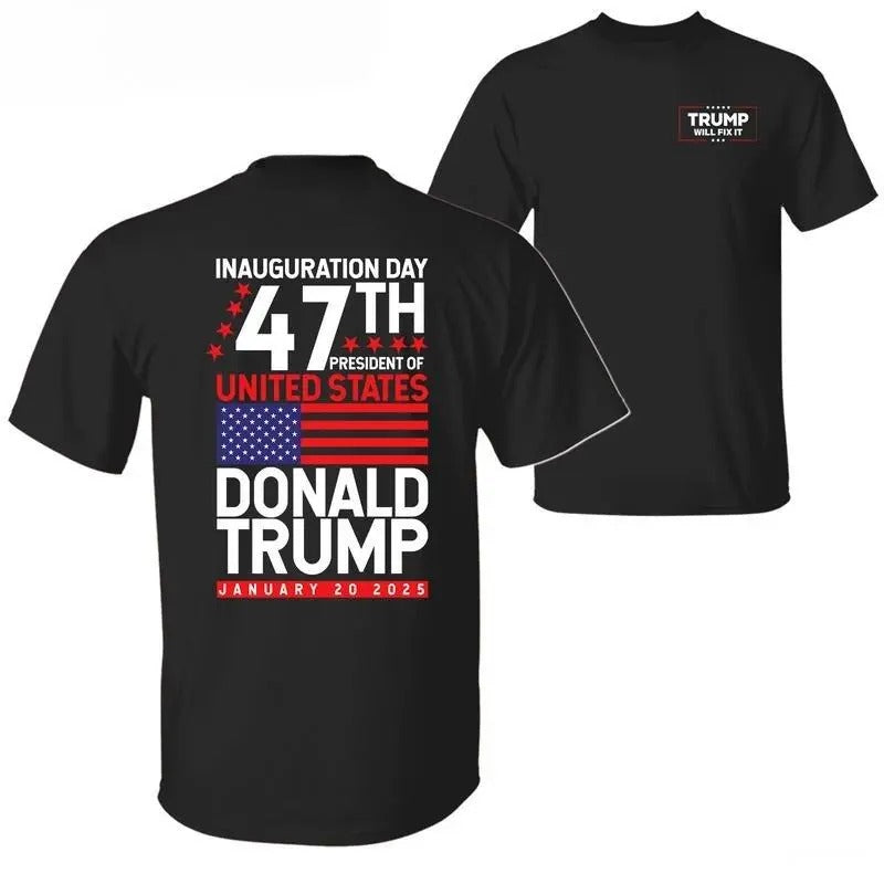 Trum Won 2024 Election Inauguration 47th President Shirt Inauguration Shirt Supporters Printed Classic Cotton T-Shirts, Hoodie, Sweatshirt - T-Shirt, Sweatshirt, Hoodie