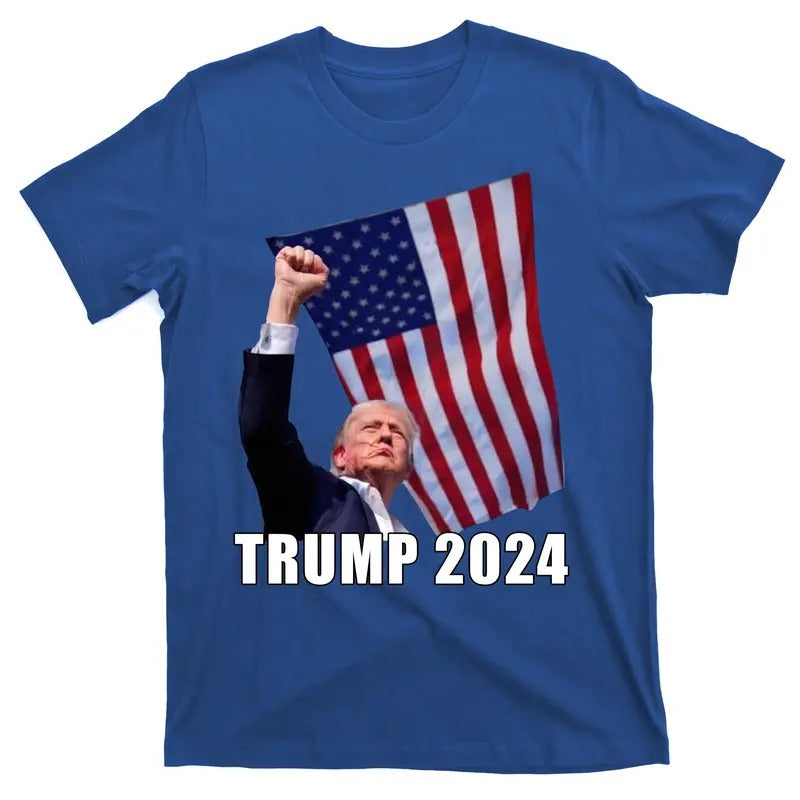 Trump 2024 Bullet Flag Fist Election T-Shirts, Hoodie, Sweatshirt - T-Shirt, Sweatshirt, Hoodie