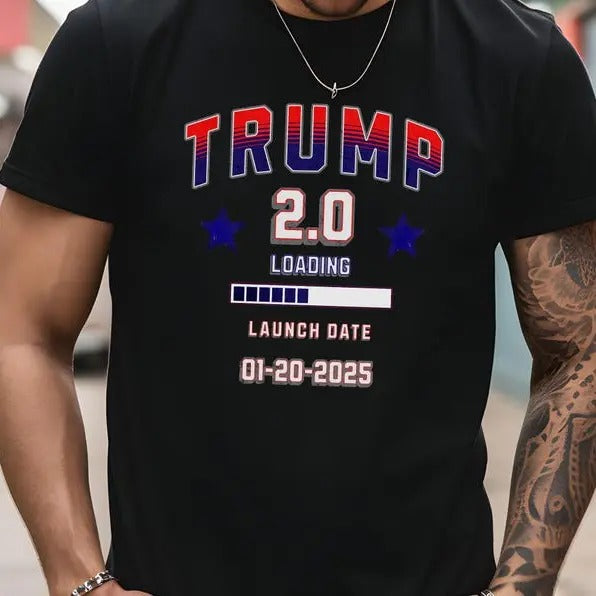Trump 2024 Election Shirt Trump Supporter Trump Second Presidency Loading Inauguration Day Shirt T-Shirts, Hoodie, Sweatshirt - T-Shirt, Sweatshirt, Hoodie