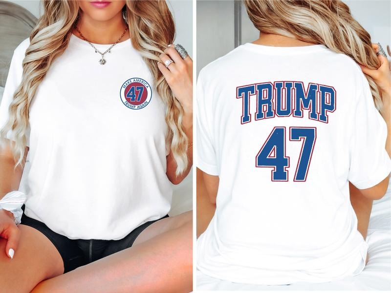 Trump 47 Shirt Election Season 2024 47th President Shirt Matching Supporter Patriotic Short Sleeve Republican USA Flag Shirt T-Shirts, Hoodie, Sweatshirt - T-Shirt, Sweatshirt, Hoodie
