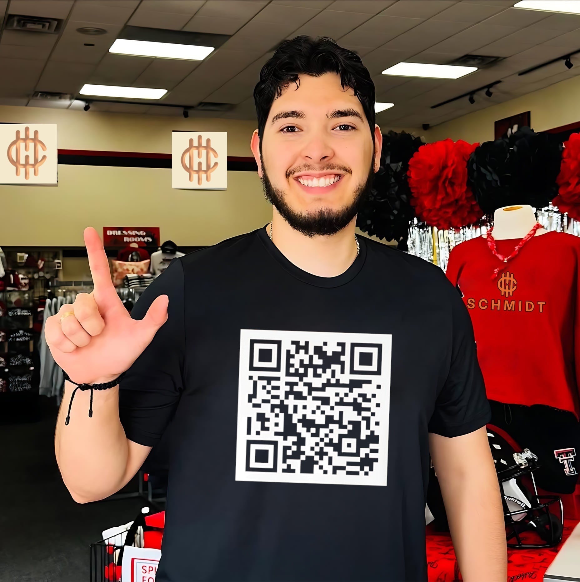 Trump Dance QR code shirt Unisex T-shirt, Sweatshirt, Hoodie, Long Sleeve Tee - T-Shirt, Sweatshirt, Hoodie