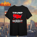 Trump The Real Verdict Get Over It Shirt Unisex T-shirt, Sweatshirt, Hoodie, Long Sleeve Tee - T-Shirt, Sweatshirt, Hoodie