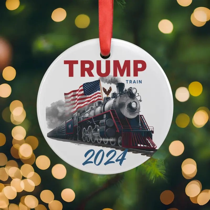 Trump Train 2024 Donald Trump Ornament Keepsake Patriotic Donald Trump Ornament Your Tree Trimming Decor T-Shirts, Hoodie, Sweatshirt - T-Shirt, Sweatshirt, Hoodie