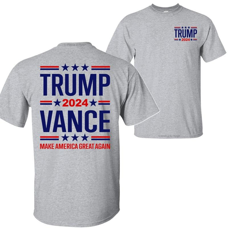 Trump Vance 2024 Shirt Vice President Vance Shirt Make America Great Again 2 Sided Printed Classic Comfort Cotton T-Shirts, Hoodie, Sweatshirt - T-Shirt, Sweatshirt, Hoodie