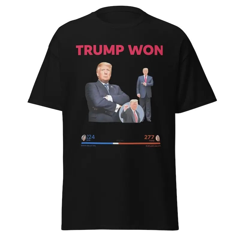 Trump Won Shirt Trump Vance 24 Shirt President Trump Republican Shirt Donald Trump Shirt Trump Supporter Shirt T-Shirts, Hoodie, Sweatshirt - T-Shirt, Sweatshirt, Hoodie