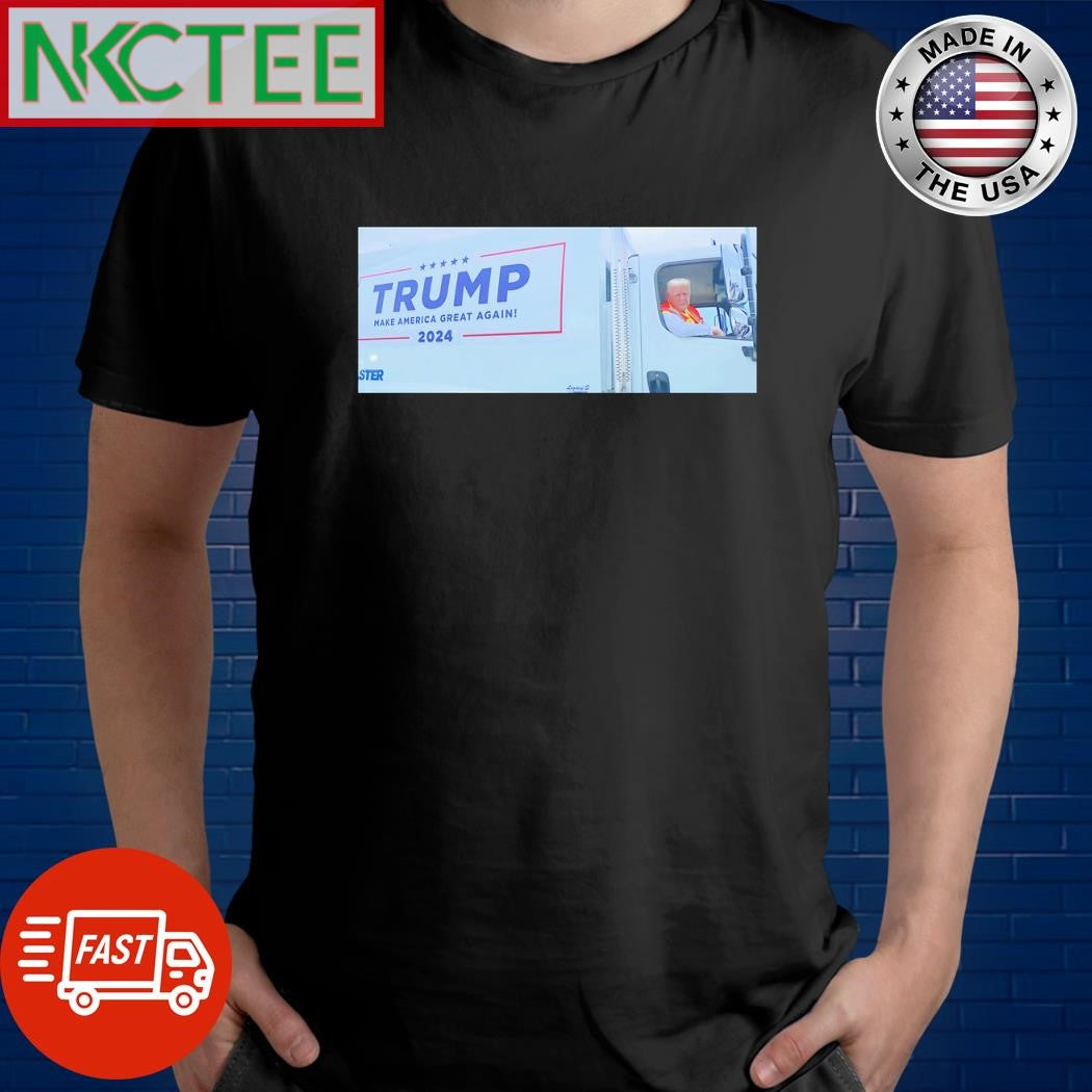 Trump driving truck Make American Great Again shirt Unisex T-shirt, Sweatshirt, Hoodie, Long Sleeve Tee - T-Shirt, Sweatshirt, Hoodie
