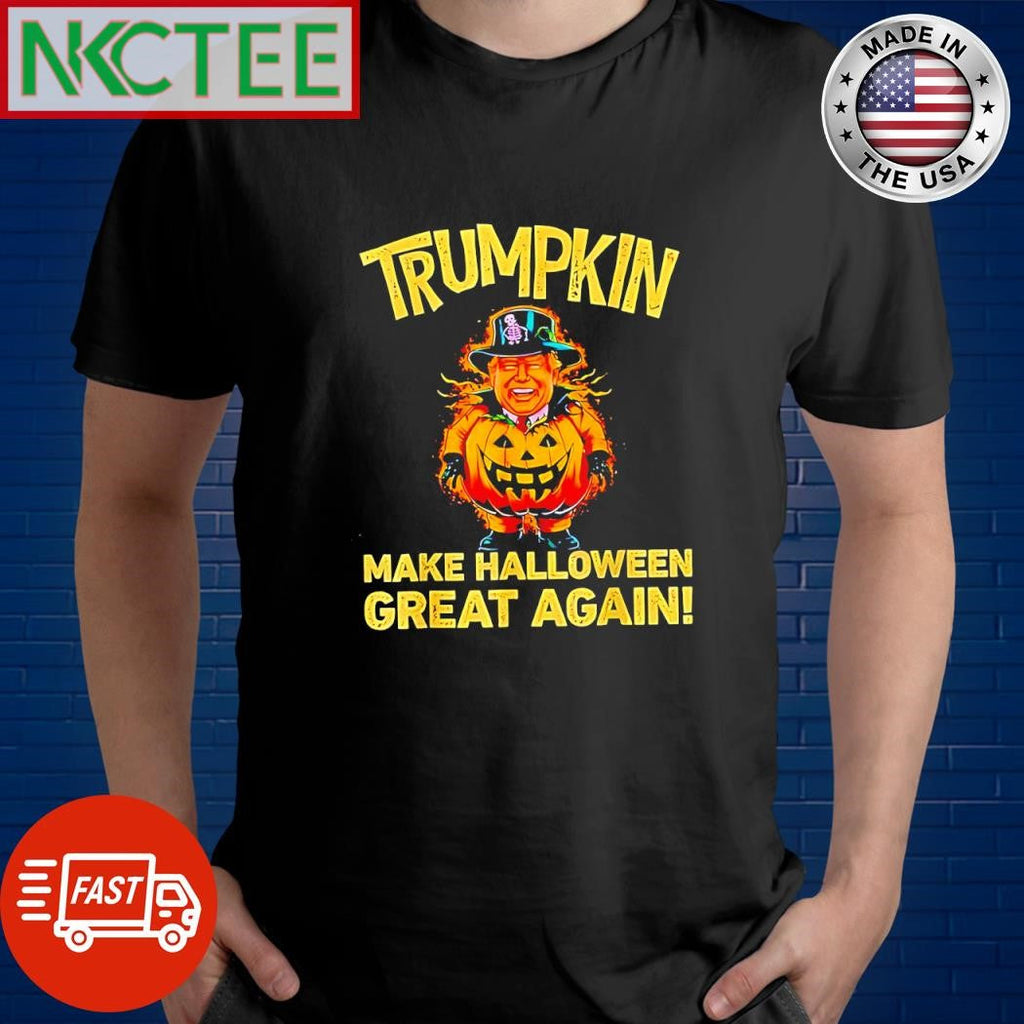 Trumpkin make Halloween great again Donald Trump pumpkin shirt Unisex T-shirt, Sweatshirt, Hoodie, Long Sleeve Tee - T-Shirt, Sweatshirt, Hoodie